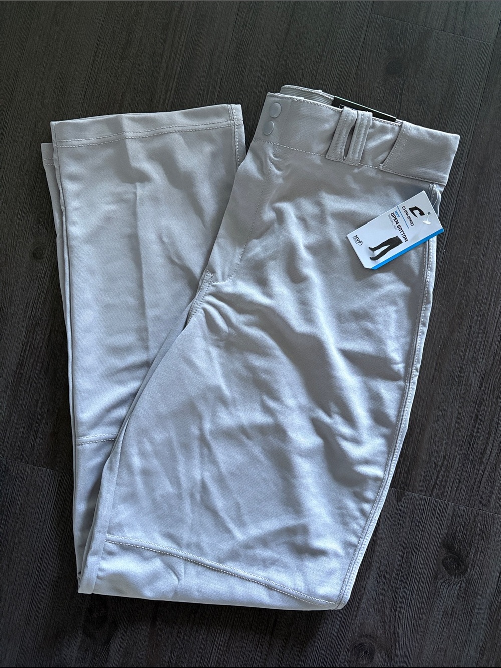 Champro Baseball Pants - Men’s Adult Large, Gray NWT